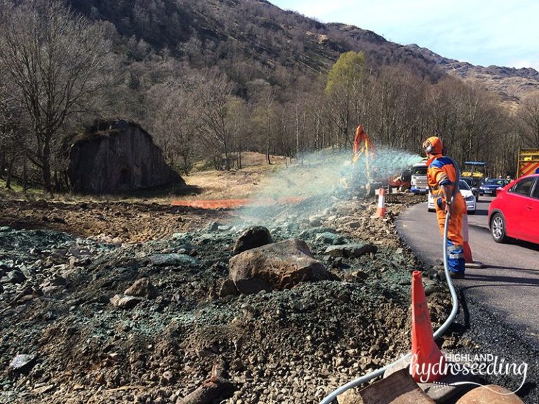 Hydroseeding Road Side